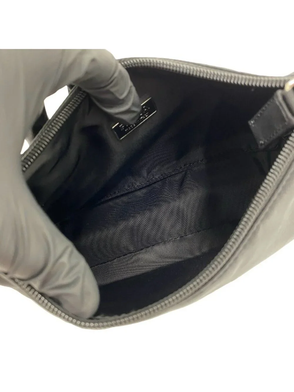 Prada Tessuto Nylon Mini Handbag Pouch Black